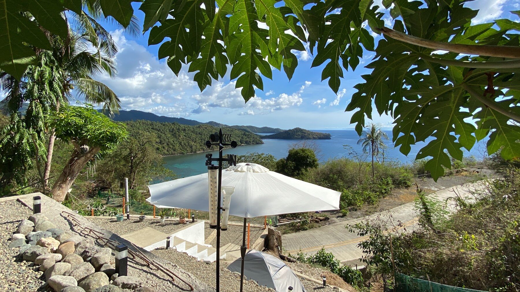 Camping Mirador hillside campground overlooking the bay in Mogpog, Marinduque