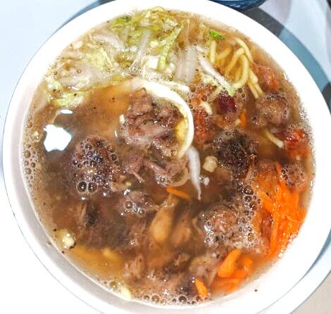 Mami (beef noodle soup) with vegetables at Mommy G Cuisine, Antipolo, Gasan, Marinduque