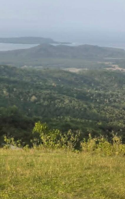 Red Datum camping site on the grassy ridge above Brgy. Bolo, Torrijos, Marinduque